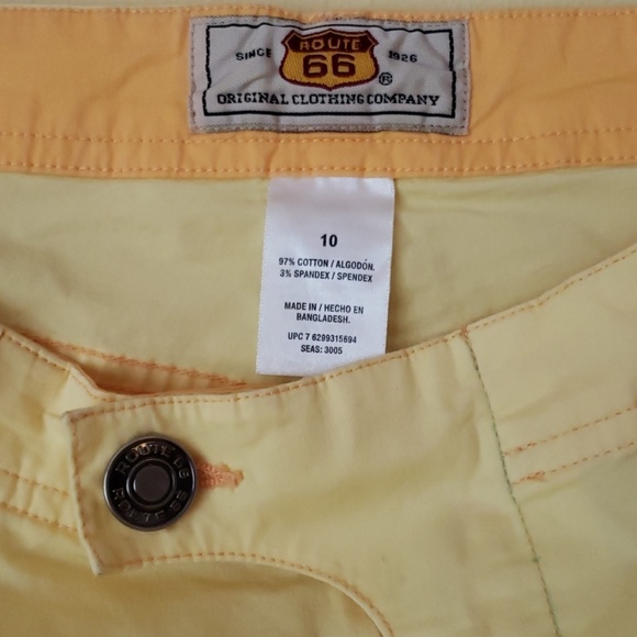 Summer yellow crisp cotton capris pants. NWOT - Picture 3 of 3